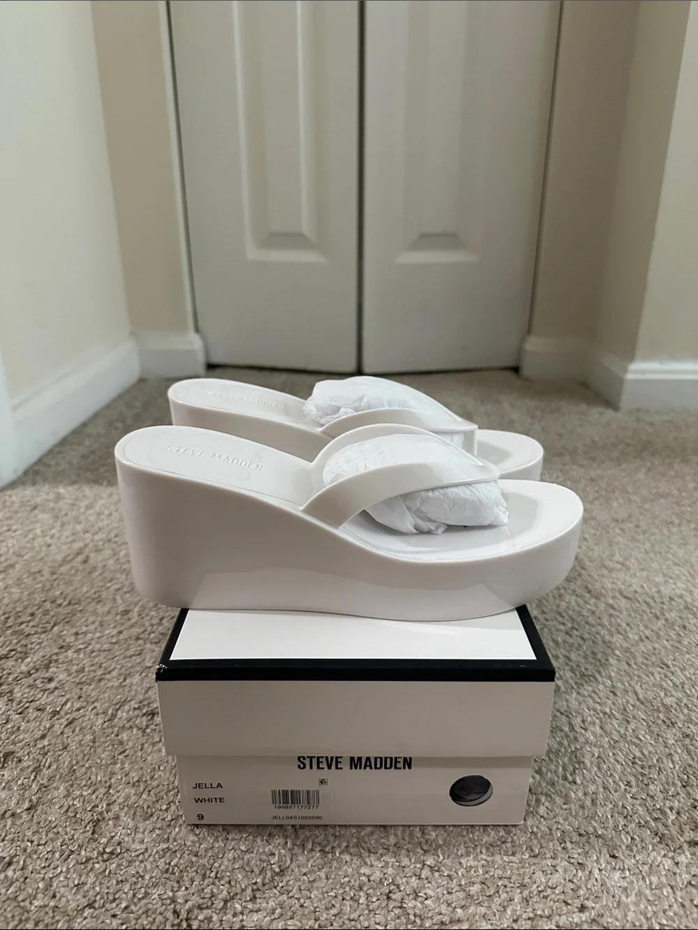 Steve Madden glossy white
